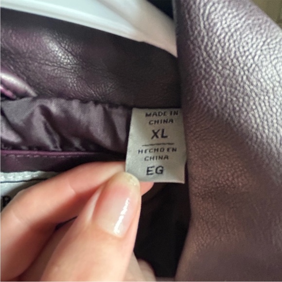 Levi’s Wine Faux Leather Jacket - Picture 4 of 6